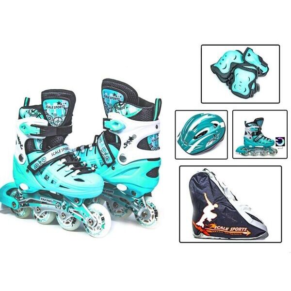 

Детские ролики с защитой Scale Sport Ментол размер 29-32 (rs146)