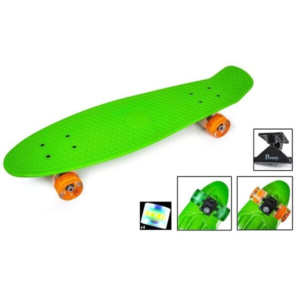 

Пенни Борд Penny Board Nickel 27 Светятся Колеса LED Зеленый 68 см (ZNL5)