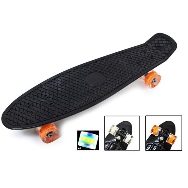 

Пенни Борд Penny Board Nickel 27 Светятся Колеса LED Черный 68 см (ZNL2)