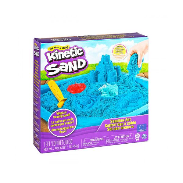 

Набор песка для детского творчества - KINETIC SAND ЗАМОК ИЗ ПЕСКА (голубой, 454 г, формочки, лоток) (71402B)