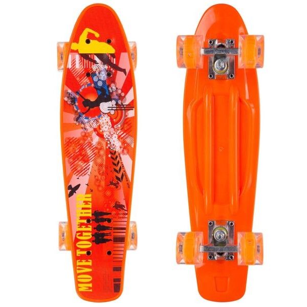 

Пенни Борд Best Board 22 Print LED Орандж (pb615)