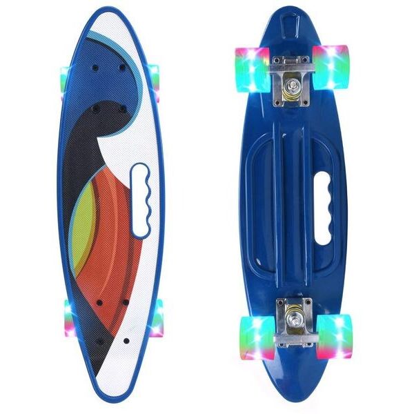

Пенни Борд с ручкой Best Board 22 Print LED Мистик (pb013)