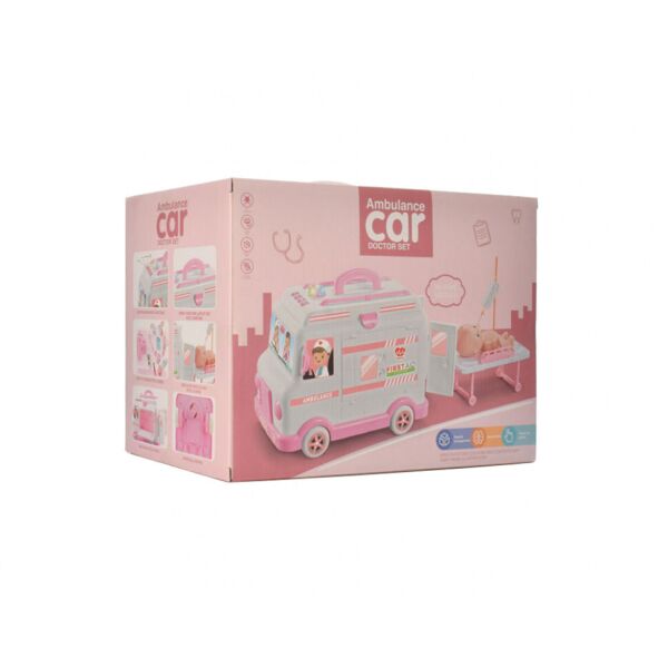 

Игровой набор Доктор H325A-25A Машина-амбулатория (Розовый)