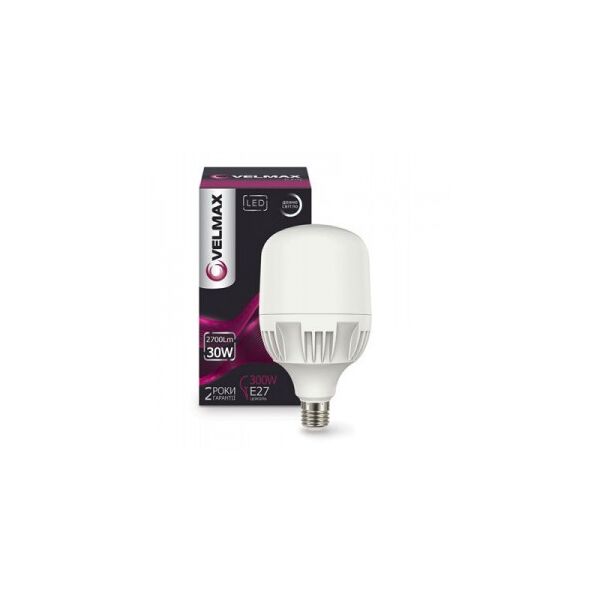 

Светодиодная лампа Velmax A80 30W-E27-6500K