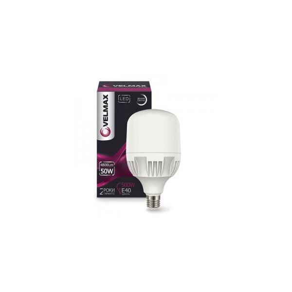 

Светодиодная лампа Velmax A118 50W-E27-E40-6500K