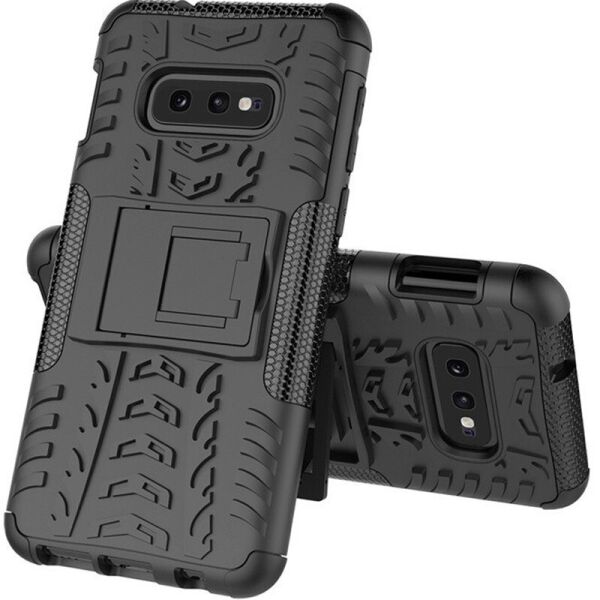 

Противоударный двухслойный чехол Shield для Samsung Galaxy S10e с подставкой