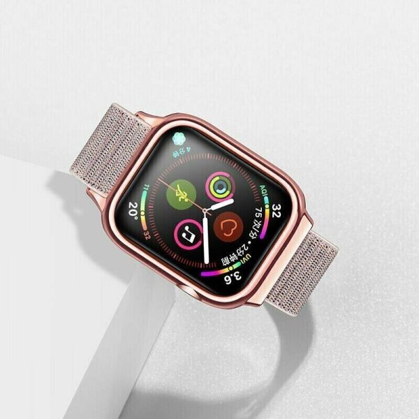 

Ремешок с защитным чехлом Usams для Apple watch SE/6/5/4/3 38/40mm rose-gold