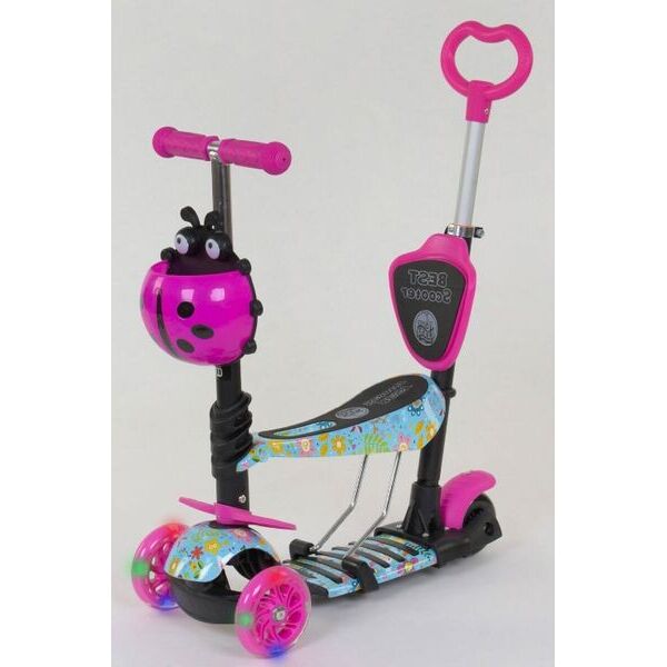 

Детский Самокат 5 в 1 с родительской ручкой и сиденьем Scooter Dream (s2122)