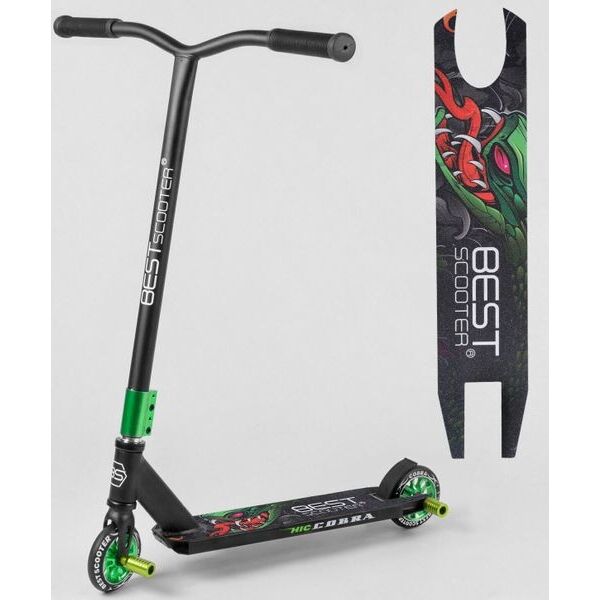 

Трюковый самокат Best Scooter HIC COBRA Зеленый 110 мм (st8112)
