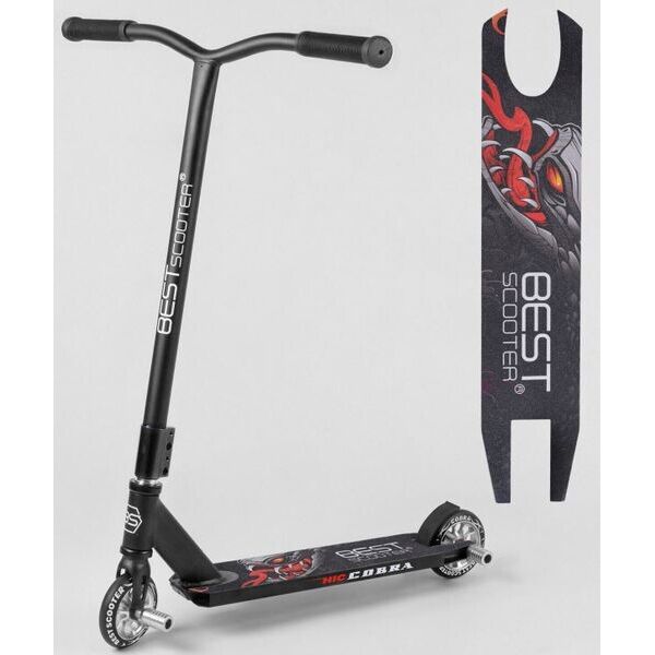 

Трюковый самокат Best Scooter HIC COBRA Черно-Белый 110 мм (st8113)