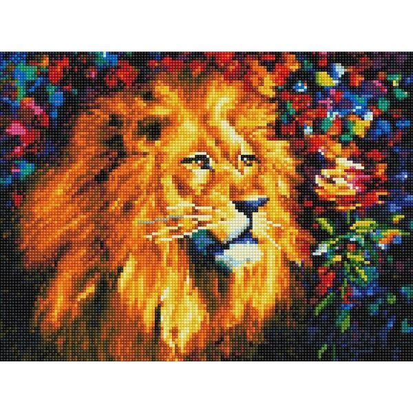 

Алмазная мозаика. Rainbow Art Лев 30*40см EJ1158