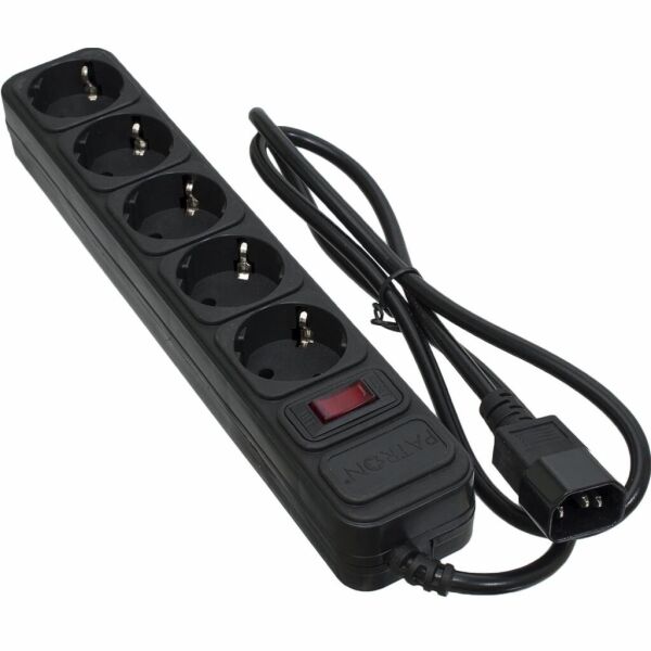 

Сетевой фильтр питания PATRON 1 m3*1mm2 (SP-1053U) 5 розеток BLACK (EXT-PN-SP-1053U)