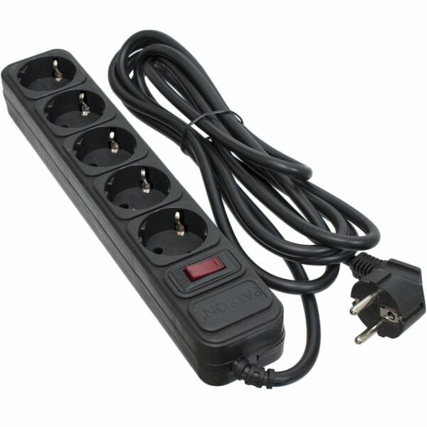 

Сетевой фильтр питания PATRON 3.0 m3*1.5mm2 (SP-1653) 5 розеток BLACK (EXT-PN-SP-1653)