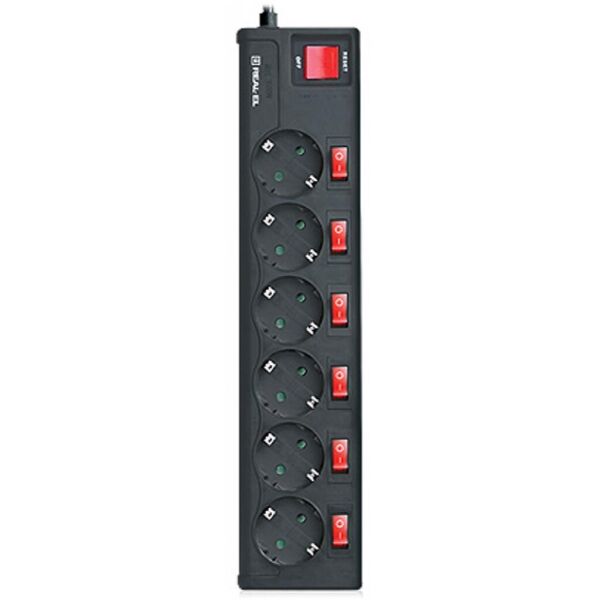 

Сетевой фильтр питания REAL-EL RS-6 EXTRA 3m, black (EL122300002)