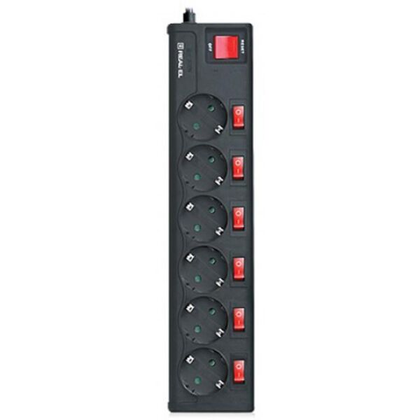 

Сетевой фильтр питания REAL-EL RS-6 EXTRA 1.8m, black (EL122300001)