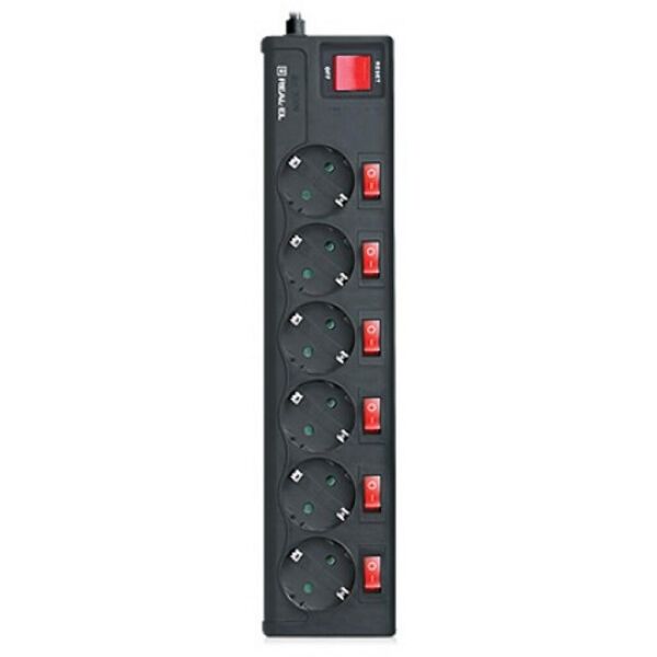 

Сетевой фильтр питания REAL-EL RS-6 EXTRA 5m, black (EL122300003)