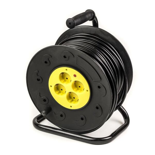 

Сетевой удлинитель PowerPlant на катушке 50 м, 4 розетки (JY-2002/50) (PPRA10M500S4)
