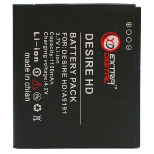

Аккумуляторная батарея для телефона EXTRADIGITAL HTC Desire HD (1150 mAh) (BMH6201)