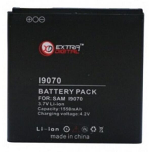 

Аккумуляторная батарея для телефона EXTRADIGITAL Samsung GT-i9070 Galaxy S Advance (1550 mAh) (BMS6306)