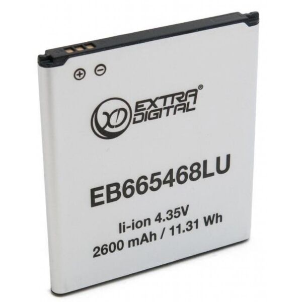 

Аккумуляторная батарея для телефона EXTRADIGITAL Samsung Galaxy Grand 2 Duos G7102 (2600 mAh, EB665468LU) (BMS6417)