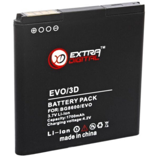 

Аккумуляторная батарея для телефона EXTRADIGITAL HTC EVO 3D (1600 mAh) (BMH6205)