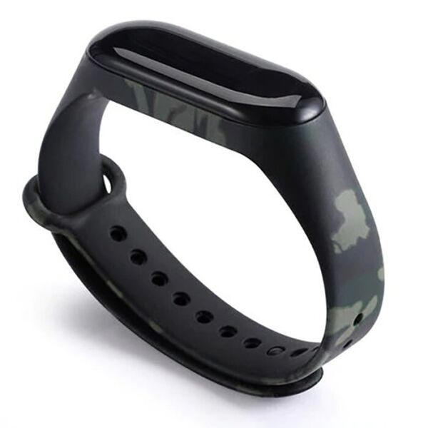 

Ремешок Painted Strap для Xiaomi Mi Band 5 Woodland Camo