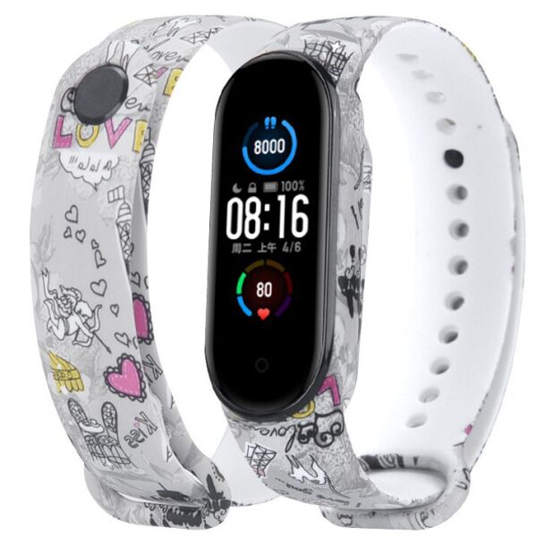 

Ремешок Painted Strap для Xiaomi Mi Band 5 Love