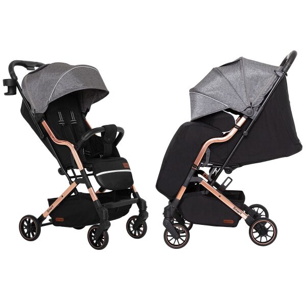 

Коляска прогулочная CARRELLO Smart CRL-5504 City Grey +дождевик S/1/