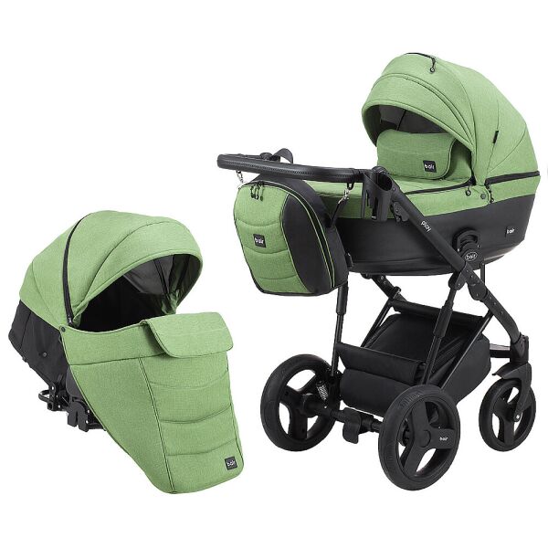 

Коляска 2 в 1 Bair Play Plus Soft BPS-946 оливка - хаки (кожа)