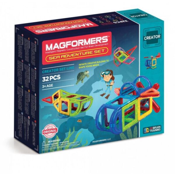 

Магнитный конструктор Magformers ''Путешествие к морским глубинам, 32 элемента''