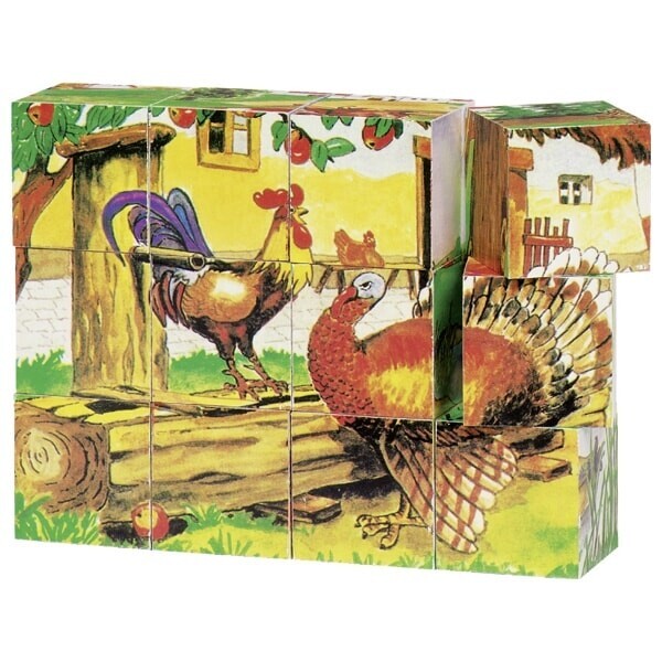 

Кубики деревянные goki Ферма 57878G (57878G)