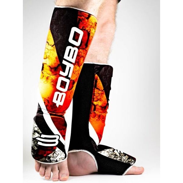 

Защита для ног (голень + стопа) BoyBo Red Flame, нейлон ZD-63-4 L