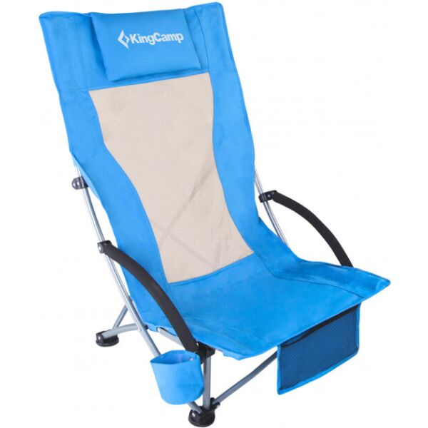 

Кресло складное High backed beach chai blue KingCamp KC1901