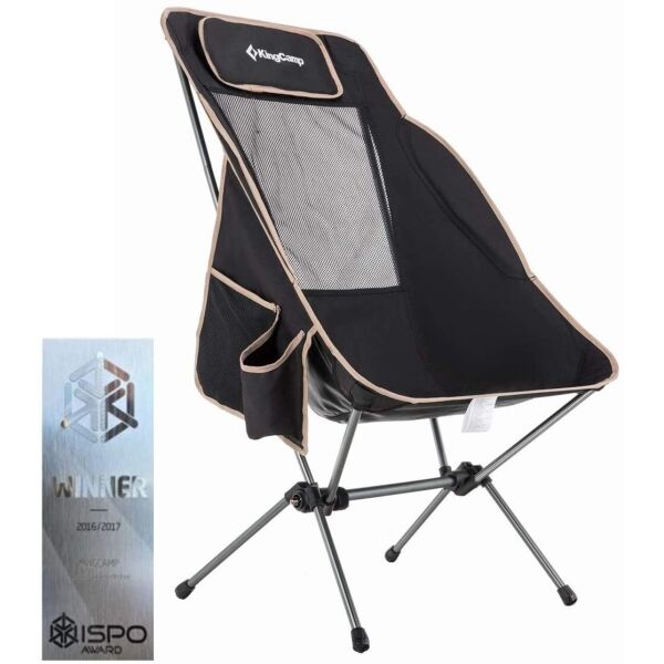 

Кресло складное High-backed folding chair Black KingCamp KC3950
