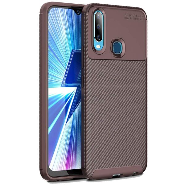 

Чехол Carbon Case для Vivo Y17 / Y3 / U3x / U10 / Y15 / Y12 Brown