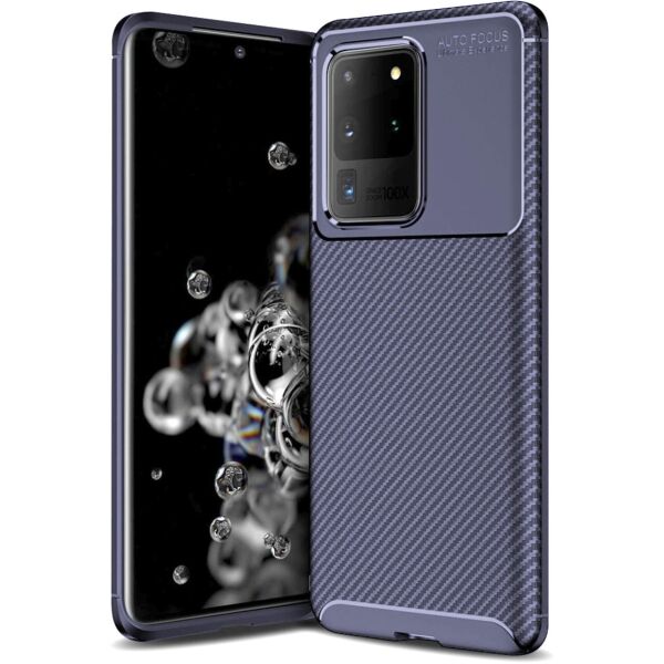 

Чехол Carbon Case для Samsung G988 Galaxy S20 Ultra Blue