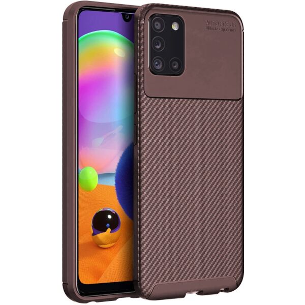 

Чехол Carbon Case для Samsung A315 Galaxy A31 Brown