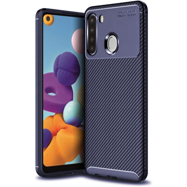 

Чехол Carbon Case для Samsung A215 Galaxy A21 Blue