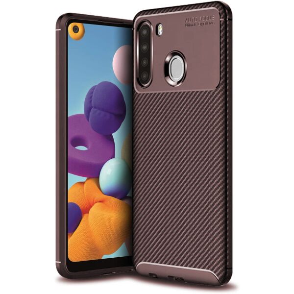 

Чехол Carbon Case для Samsung A215 Galaxy A21 Brown