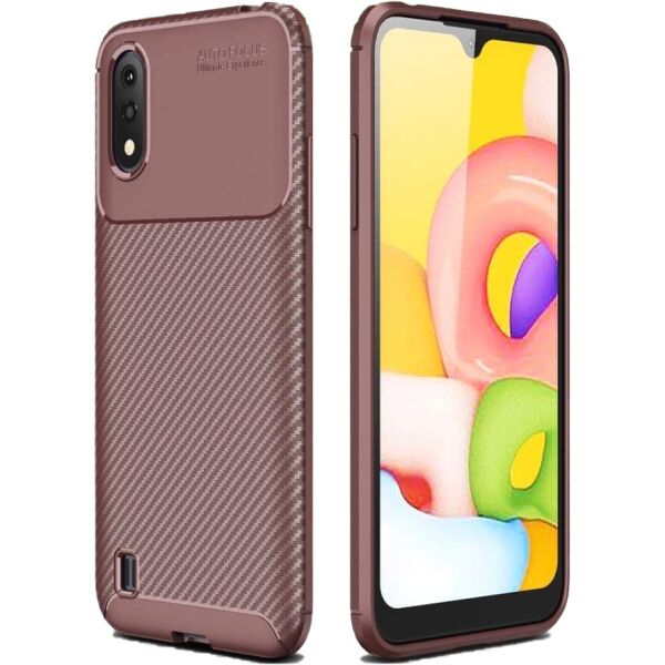 

Чехол Carbon Case для Samsung A015 Galaxy A01 Brown