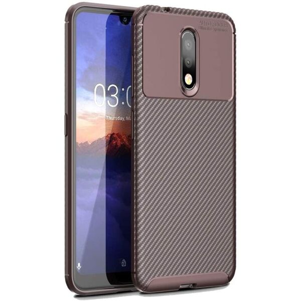 

Чехол Carbon Case для Nokia 2.3 Brown