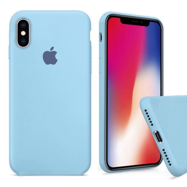 

Чехол Silicone Full Cover для iPhone X / XS Light Blue