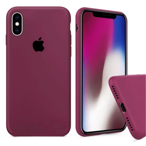 

Чехол Silicone Full Cover для iPhone X / XS Maroon