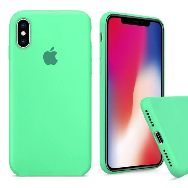 

Чехол Silicone Full Cover для iPhone X / XS Mint