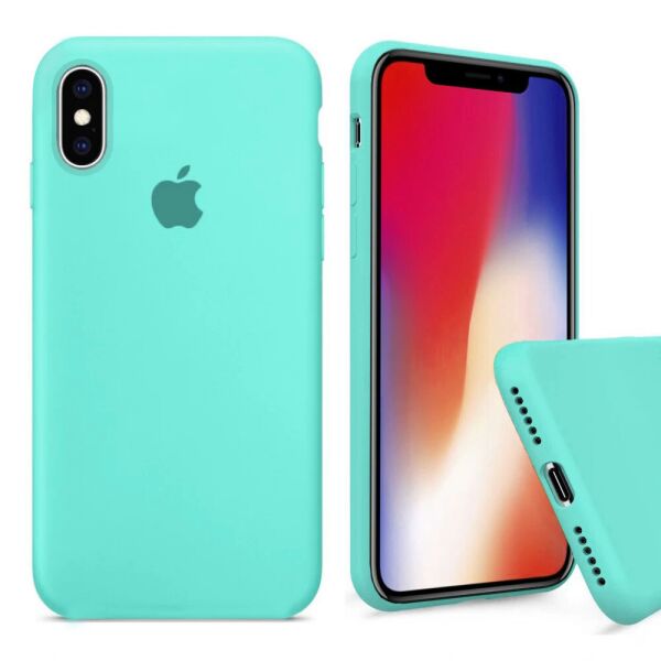 

Чехол Silicone Full Cover для iPhone X / XS Sea Blue