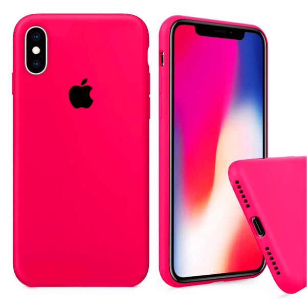 

Чехол Silicone Full Cover для iPhone X / XS Shiny Pink