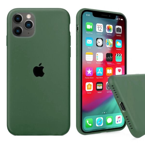 

Чехол Silicone Full Cover для iPhone 11 Pro Atrovirens Green