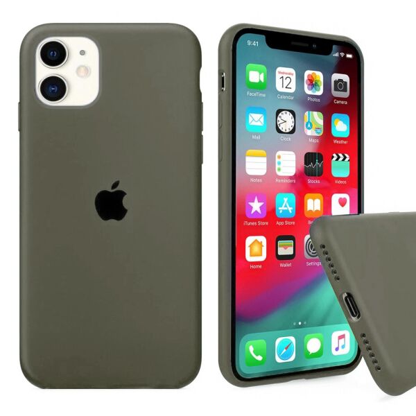 

Чехол Silicone Full Cover для iPhone 11 Dark Olive