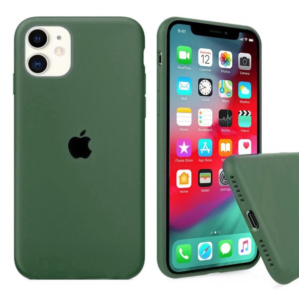 

Чехол Silicone Full Cover для iPhone 11 Atrovirens Green