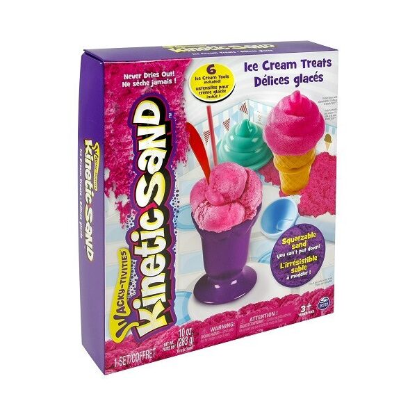 

Набор KINETIC SAND ICE CREAM (розовый, формочки, 283 г)